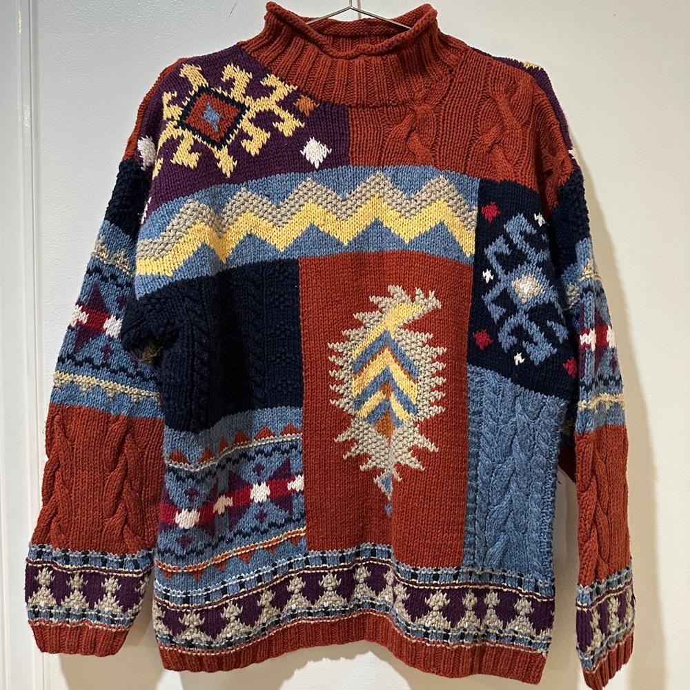 Vintage Marsh Landing Hand Knit Sweater